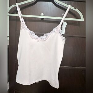 Only hearts light pink Small Lace Cami Top NWT